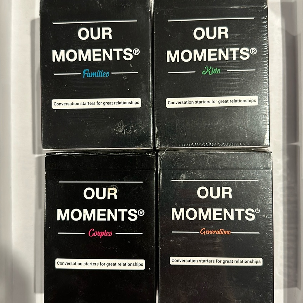 OUR MOMENTS: 400 Thought Provoking Conversation Starter Question Cards